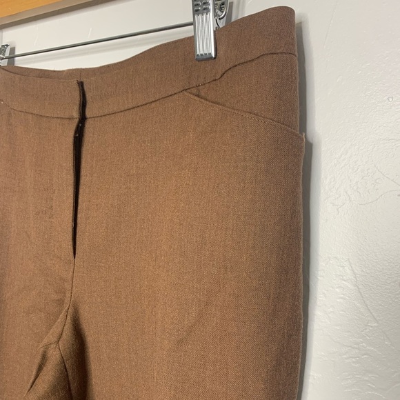 Eccoci Dark Brown Wool Straight Leg Work Pants Size 8 - Picture 6 of 14
